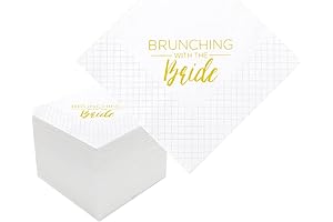 Disposable Bridal Brunch Napkins In A Huge Value Pack Of 100