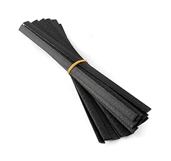 JOUNJIP PolyPlaz Plastic Welding Rods for TPO TEO & PP Bumper Kayak Repairs, Flat Ribbon 20pack, PolyPlaz-Black