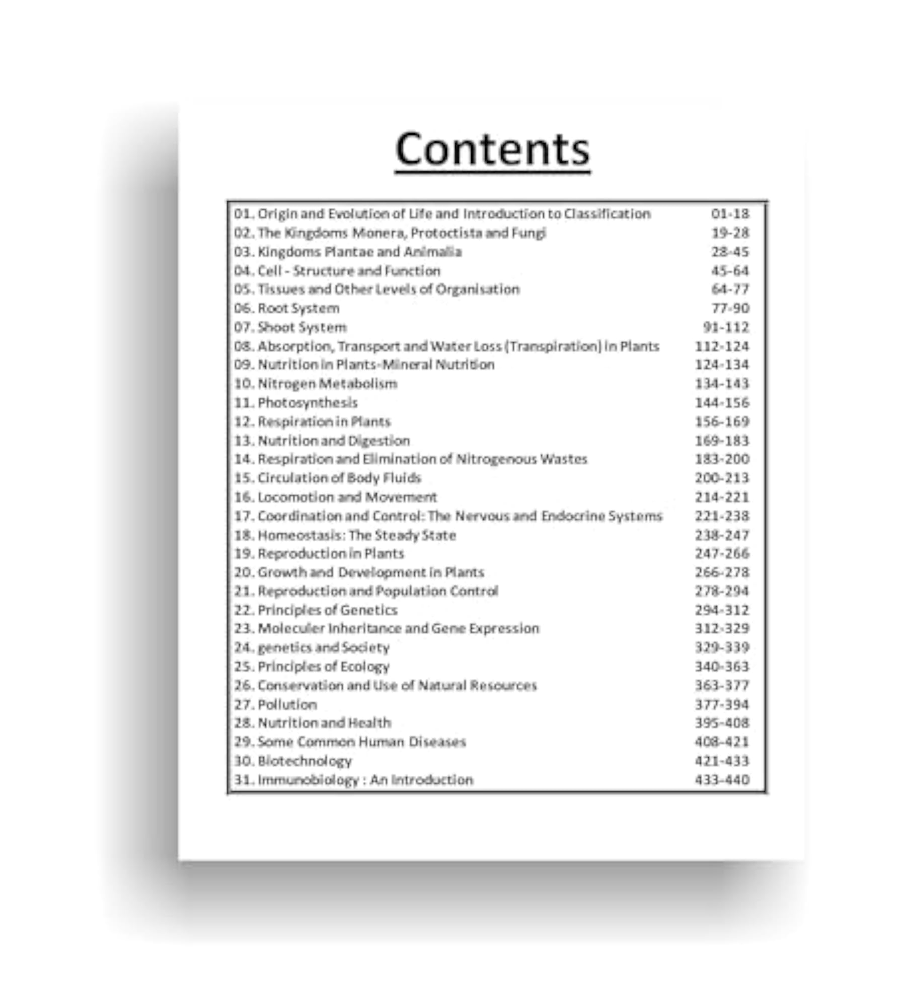 NIOS Biology Guide Class 12 T-314