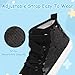 AOVOG Big Kids Shoes Black Sequin Canvas Sneaker,Big Boys Girls Sparkly Walking High Top Fashion Cute Durable Shoe,1