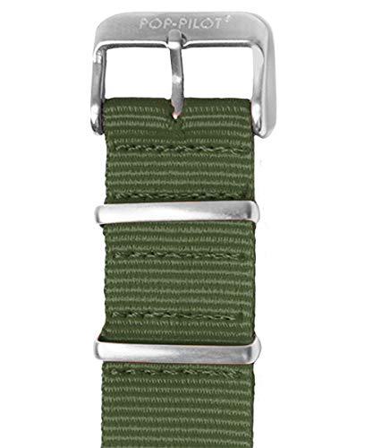 Pop Pilot - Womens Watch - OliveGreen L 22mm