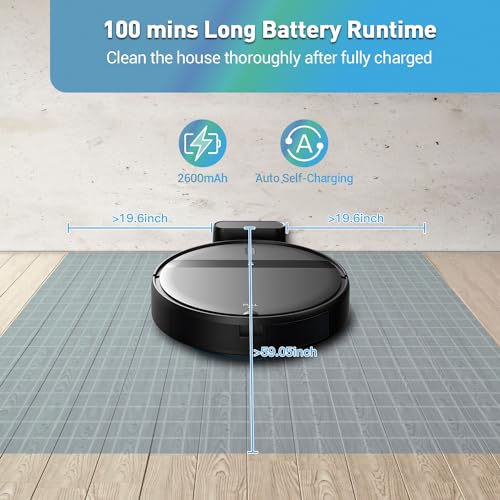 Image of Kilgone Robot Vacuum and Mop Combo for Pet Hair & Homes - App /Voice Control, Tangle-Free Suction & Smart 3D Avoidance, Ultra-Slim & Quiet, Self-Charging for Hard Floors and Low-Pile Carpet