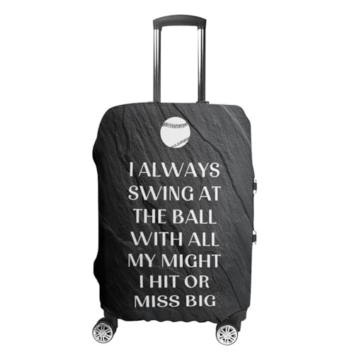 Slate Inspiring Baseball Travel Suitcase Protector Luggage Cover Protective Washable Anti-scratch Baggage Cover