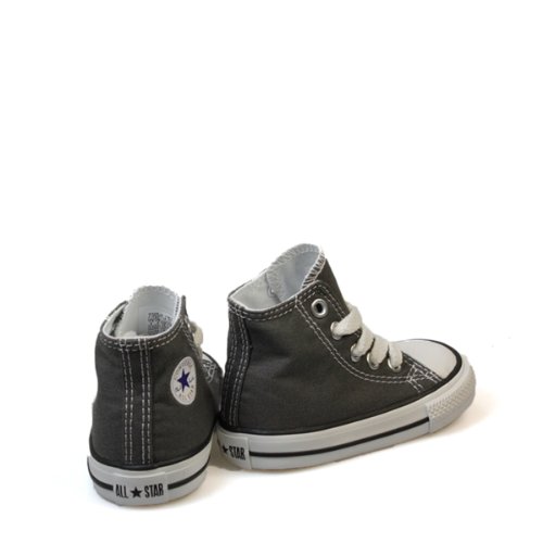Image of Converse Unisex Baby Chuck Taylor All Star Hi Top (Inf /Tod) - Charcoal - 2 Infant