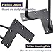 SMARTSTANDARD 4 Inch Heavy Duty Hairpin Furniture Legs, Metal Home DIY Projects for TV Stand, Sofa, Cabinet, etc with Rubber Floor Protectors Black 4PCS