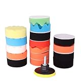 Shenyitool Hardwaretools Auto-Polierauflage Set 3-Zoll-Polierer Waxing-Auflage for Autopolitur Puffer Rad entfernt Kratzer Adapter Waxing Werkzeug Werkzeug (Color : 7pcs A Set)