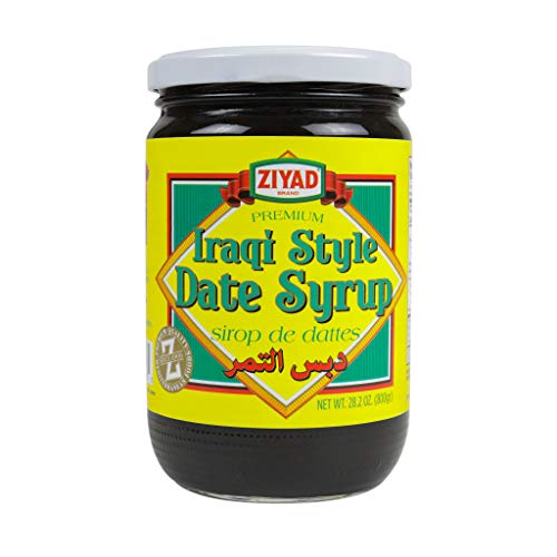 Ziyad Brand Premium Iraqi Style Date Syrup, Halal, Shaved Ice, No Additives, No Preservatives, Healthy and Delicious Substitute! 28.2oz
