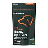 VetriScience Ultimate Strength Healthy Hip & Joint Chews, GlycoFlex Glucosamine, Chondroitin and Green-Lipped Mussel Joint Support Supplement for Dogs, Soothe Discomfort, Bacon, 60 Chews