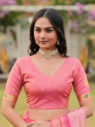 FASHIONFRICKS pink ilkal silk saree – image 6