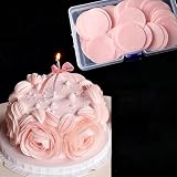 Gleevio 210 Stk Esspapier Tortendeko Rosa,Happy Birthday Cake Topper 3,8cm
