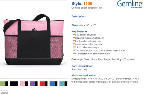 Select Zippered Tote - Pink3