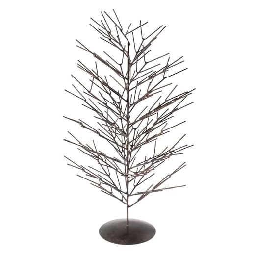 Elegant Bronze Wire Christmas Tree