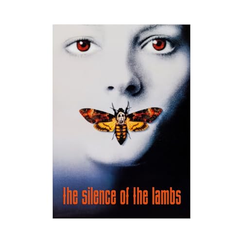Image of BLINKART The Silence of the Lambs (1991) Movie Poster 12x18 Inch | Unframed Wall Art Print on Premium 300 GSM Paper | Vintage Aesthetic Mid Century Film Decor for Bedroom, Living Room, Office