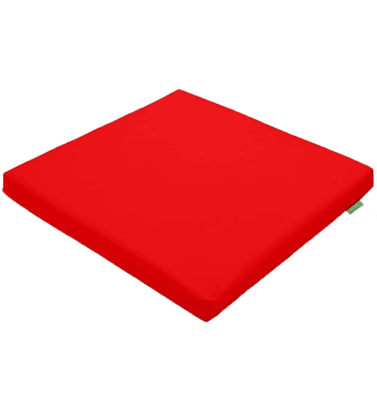 Soodie&Zuzu's Outdoor Seat Cushion Pads Rattan Furniture Garden Dinning Chair Water Resistant Patio Furniture Chair Padding Lightweight Durable Only Armchair Seat Pad (Pack of 1, Red)