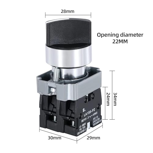 Bouton de commutation XB2-BD41 bipolaire 2 positions fixes avec contact 1NO
