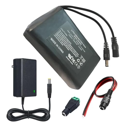 12V 10800mAh Lithium ion Battery Pack with Charger Compatible with 12V Devices, Bike Light, DIY Project, Radio, LED Light Strip, CCTV Camera