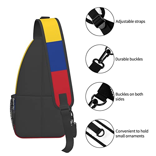 Mochila Bandolera Colombia Flag Unisex Compacta miniatura 6