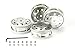 Tamiya 56518 1:14 Truck Trailer Rims 22 mm Plastic Euro Look Chrome (Matte) Pack of 2