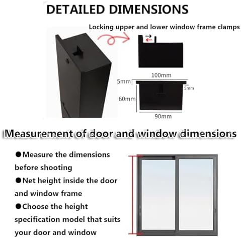 6-Outlet Window Exhaust Fan with Remote Control, 10 Speeds, Adjustable 31.5-38" (80-128cm), 4 Air Intakes & 2 Exhausts for Effective Ventilation