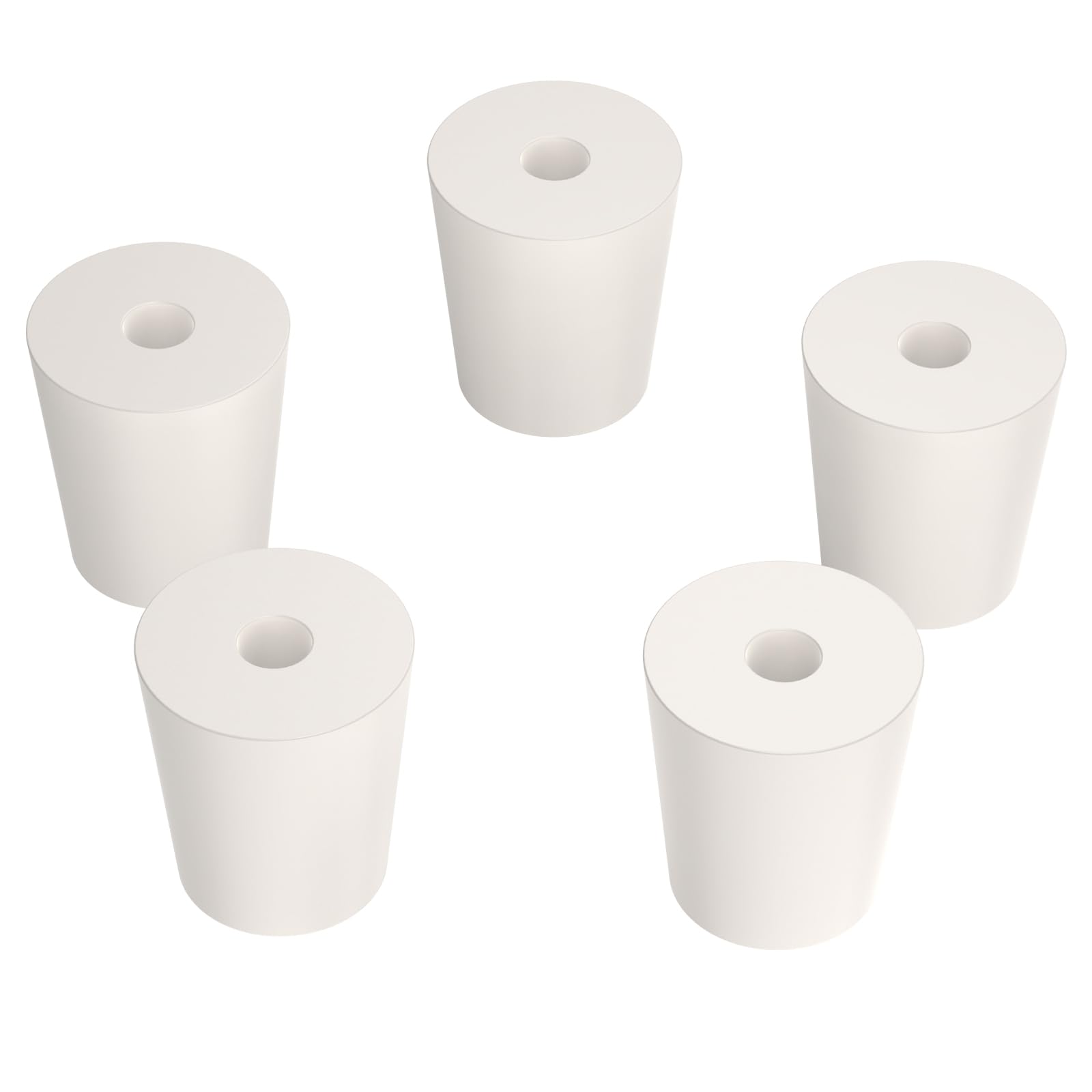 stonylab Solid Rubber Stopper with Single Hole, 5-Pack 8# Air-Tight Control Tapered Lab Seal Stopper — Amazon image 11