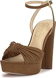 Jessica Simpson Damen Immie Plateau-Sandalen, Safari Brown, 36 EU
