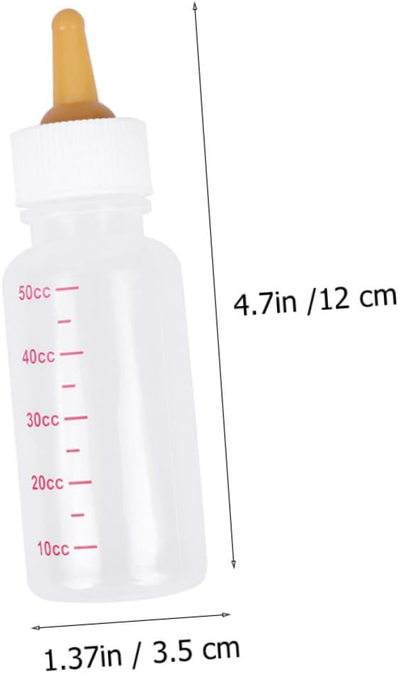 TOYANDONA 1Set Pet Nursing Kit for Newborn Puppies Kittens Small Animals Includes Nipples Brush Durable Sterilizable Lightweight Feeding