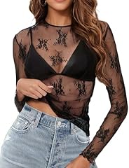 Round Neck Black Lace