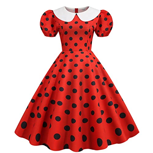 Robe Coktail Bleu,Robe Vintage Femme Années 40 50 60 Chic et Elegant Robe de Soirée Cocktail Cérémonie Style Rockabilly Swing Plissé...