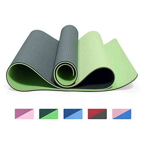 Symbom Esterilla Yoga Antideslizante Alfombrilla de Yoga Esterilla Pilates Esterilla Deporte- con Correa de Hombro 183cm x 61cm
