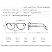 weiyuchen Men Big Glasses Frame Tr90 Clear Lens Blue Light Blocking Square Glasses Male Fashion Accessories Eyeglasses, Black Clear Frame