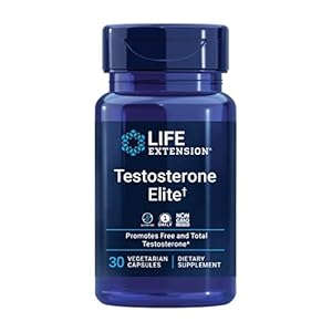 Life Extension Testosterone Elite – Testosterone Production Support Supplement for Men – with Luteolin, Pomegranate and Cacao Seed Extract – Gluten-Free, Non-GMO, Vegetarian – 30 Capsules