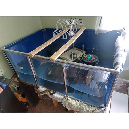 Estanque de peces sin obras con lona de PVC y panel de visualización 2