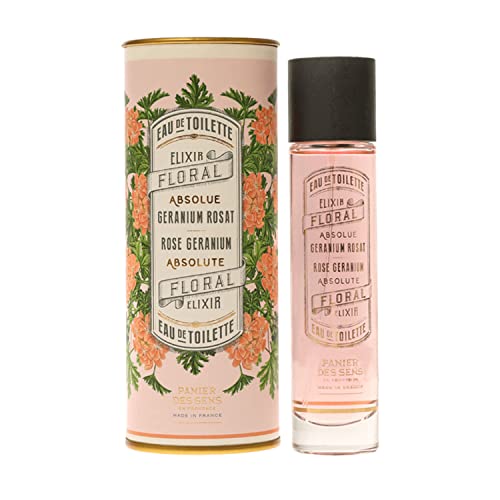 Panier des Sens Eau de Toilette, perfume for women, Fragrance Geranium - Made in Provence - 1.7Floz/50ml