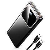 2025 Power Bank Fast Charging,Bateria Externa Carga Rapida 10000mAh 22.5W Cargador Portatil con Entrada y Salida USB C, Patalla LED para iPhone 17/16/15/14/13 Pro MAX Plus Mini, para Samsung Android