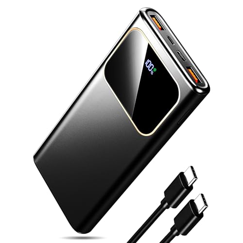 2025 Power Bank Fast Charging,Bateria Externa Carga Rapida 10000mAh 22.5W Cargador Portatil con Entrada y Salida USB C, Patalla LED para iPhone 17/16/15/14/13 Pro MAX Plus Mini, para Samsung Android