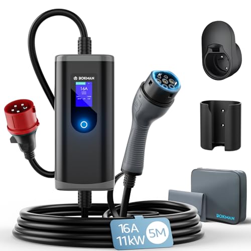 bokman Typ 2 Ladekabel mit CEE Stecker, 5 Meter