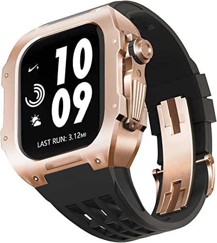 Bracelet Apple Watch titane et caoutchouc : le luxe ultime pour votre montre