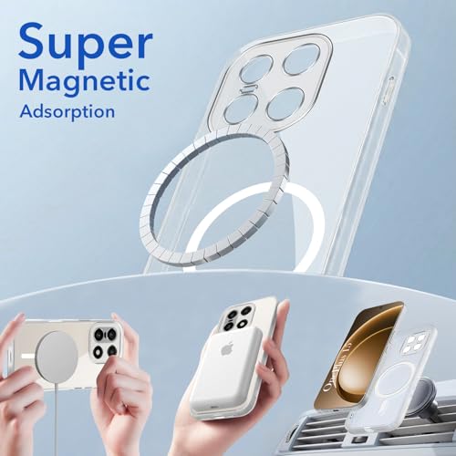 Image of Jkobi Lifetime Anti-Yellow MagSafe Compatible Clear Back Cover Case for OnePlus 15 5G (Sleek Hard Crystal | Shockproof and Camera Protection)