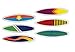 Surfboard Cake Decorations and Cupcake Toppers - 24 pcs