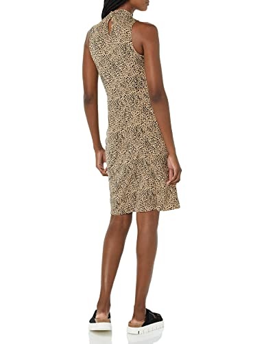 Image of Amazon Essentials Women's Sleeveless Faux Wrap Dress with Crossover Twist Neck
