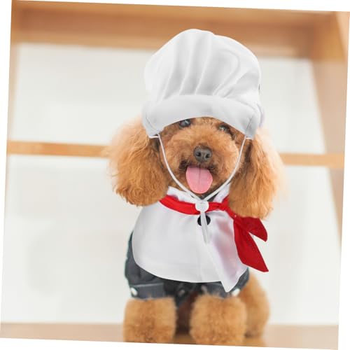 Disfraz de chef para perros Toyvian miniatura 6