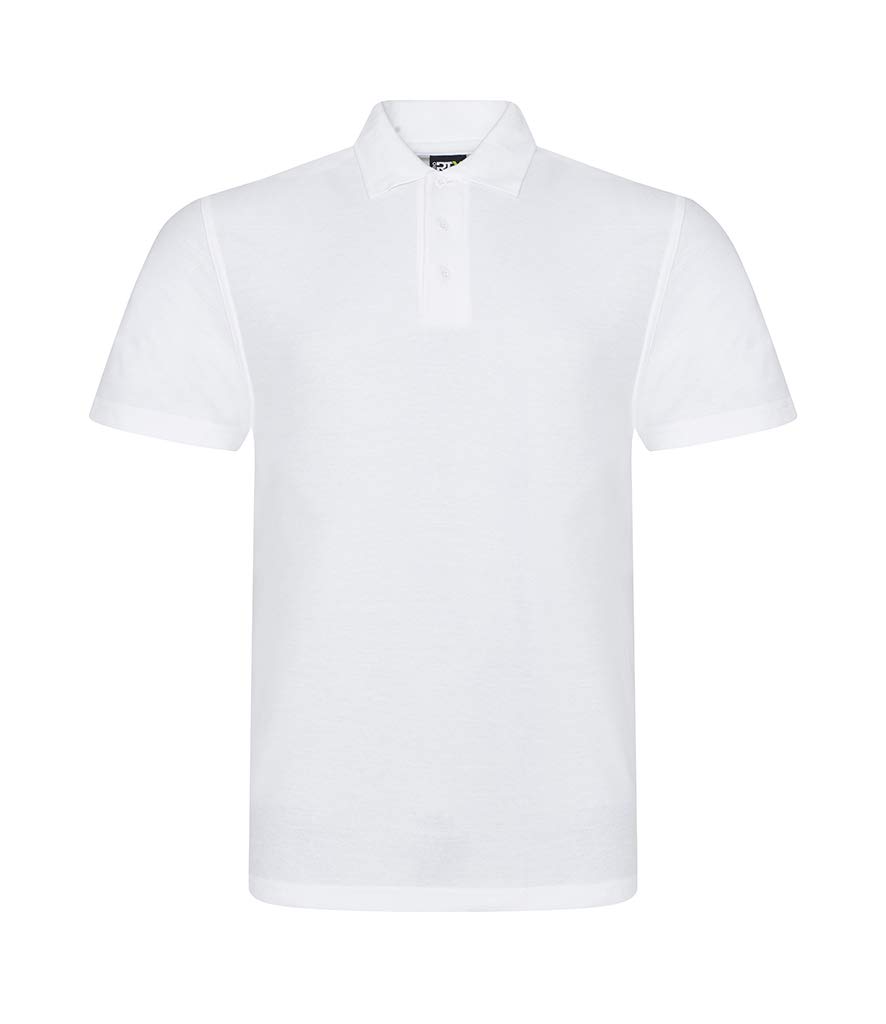 Mens Classic Polo Shirt Short Sleeve Plain Tee Top Casual Work Sports Tough for Gardening and Building Workwear Great Christmas Birthday Gift for Any Builder, Electrician (White, 5XL)