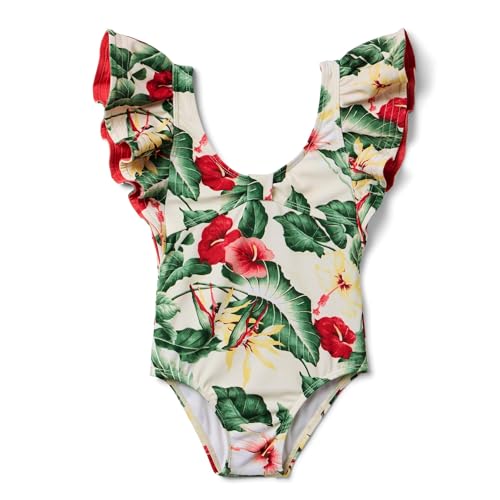 Image of Janie and Jack Girls' Girls Bold Floral Onepiece Swim (Toddler /Little Kid /Big Kid)