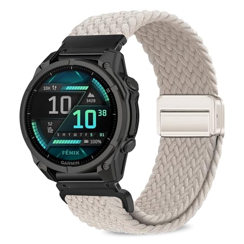 Correa de reloj trenzada magnética 20mm para Garmin miniatura 1