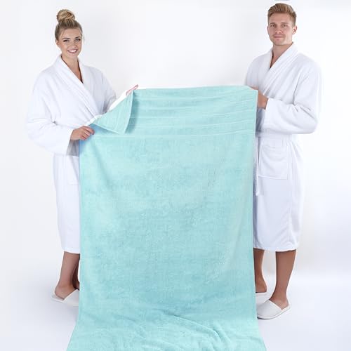Image of American Soft Linen 100% Cotton Luxury Turkish Towels, 2PC 35x70 Bath Sheet | Soft Absorbent Quick Dry OEKO Tex Standard 100 Certificated Durable Machine Washable Breathable Premium Hotel Quality