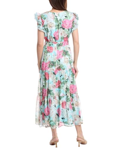 Image of Anne Klein Womens Drawstring Waist Maxi with Ruffle SLVS