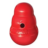 Kong Wobbler Juguete para Perro con Dispensador para Bocadillos, color Rojo, Chico