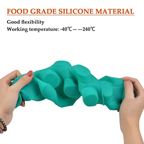 Foccts Silicone Muffin Pan, 24 Mini Cupcake Pan For Cream Cheese Fat Bombs, Non Stick, Dishwasher Safe Silicon Bakeware Pans, 2 Pack #TOP4