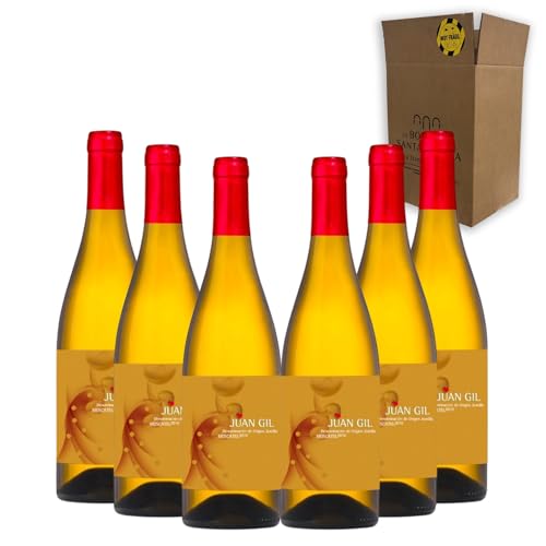 Juan Gil Moscatel Seco - Ideal para Maridar con Pescados y Arroces - Pack 6 Botellas 75cl