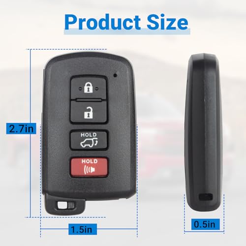 image for Lehicriar Car Key Fob Replacement Compatible with 2014-2019 Toyota Hig